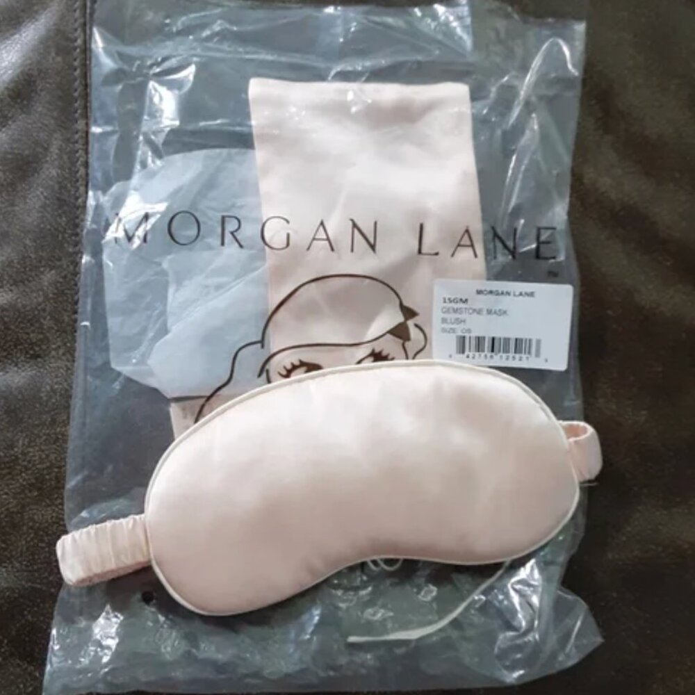 Morgan Lane 100% silk charmeuse "Gemstone" eye mask